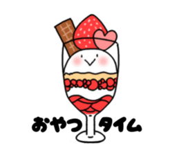 mochi mochi white rabbit life sticker #5750358