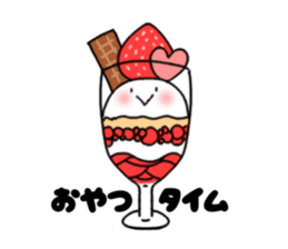 mochi mochi white rabbit life sticker #5750358