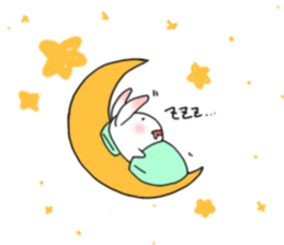 mochi mochi white rabbit life sticker #5750359