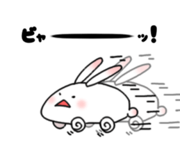 mochi mochi white rabbit life sticker #5750361