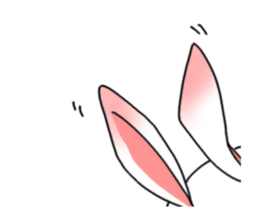 mochi mochi white rabbit life sticker #5750365