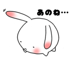 mochi mochi white rabbit life sticker #5750368