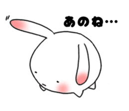 mochi mochi white rabbit life sticker #5750368