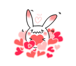 mochi mochi white rabbit life sticker #5750369