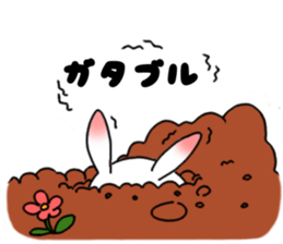 mochi mochi white rabbit life sticker #5750370