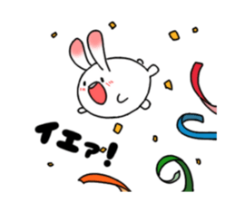 mochi mochi white rabbit life sticker #5750371