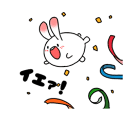 mochi mochi white rabbit life sticker #5750371