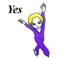 figure skating everyday English version sticker #5750618