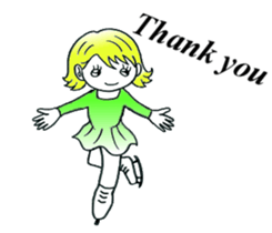 figure skating everyday English version sticker #5750626