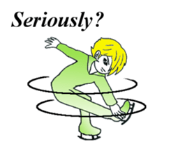 figure skating everyday English version sticker #5750634