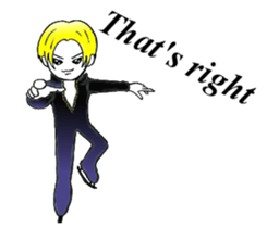 figure skating everyday English version sticker #5750641