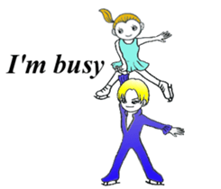 figure skating everyday English version sticker #5750647