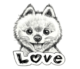 Pencil sketch of an animal sticker #5751975