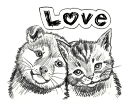 Pencil sketch of an animal sticker #5751977