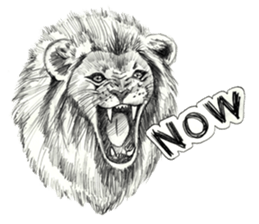 Pencil sketch of an animal sticker #5751981