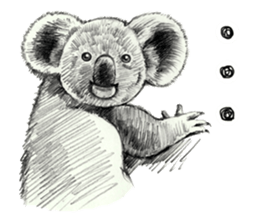 Pencil sketch of an animal sticker #5751988