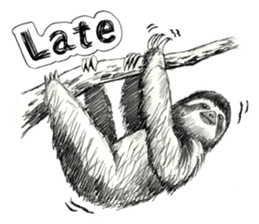 Pencil sketch of an animal sticker #5751989