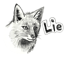 Pencil sketch of an animal sticker #5751990