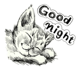 Pencil sketch of an animal sticker #5751996