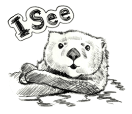 Pencil sketch of an animal sticker #5751997