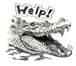 Pencil sketch of an animal sticker #5752001