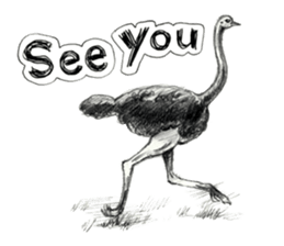 Pencil sketch of an animal sticker #5752004