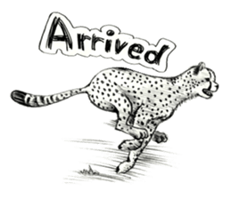 Pencil sketch of an animal sticker #5752005