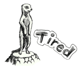 Pencil sketch of an animal sticker #5752006