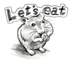 Pencil sketch of an animal sticker #5752011