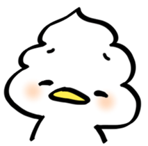 whipped cream bird2 sticker #5752217