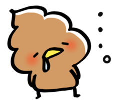 whipped cream bird2 sticker #5752221