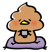 whipped cream bird2 sticker #5752226