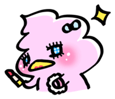 whipped cream bird2 sticker #5752235