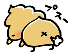 whipped cream bird2 sticker #5752243