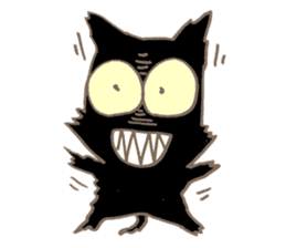 Wicked guillotine cat sticker #5752857