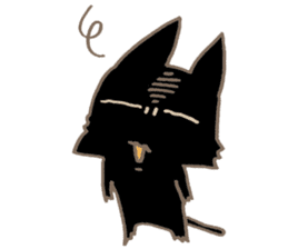 Wicked guillotine cat sticker #5752860