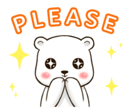 Mattress Bear (cute face) sticker #5753108