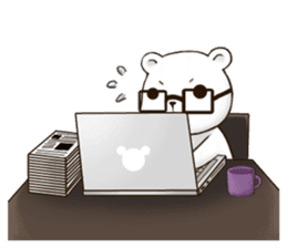 Mattress Bear (cute face) sticker #5753113