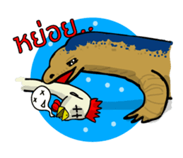 Water monitor sticker #5753192