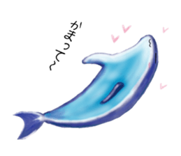 Draw the aquarium with colored pencil sticker #5753261