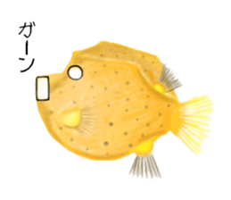 Draw the aquarium with colored pencil sticker #5753263