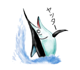 Draw the aquarium with colored pencil sticker #5753269