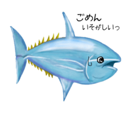 Draw the aquarium with colored pencil sticker #5753278