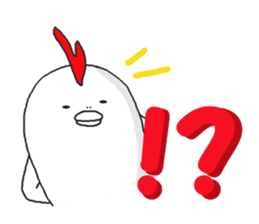 Humorous chicken sticker #5753695