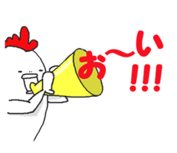 Humorous chicken sticker #5753702