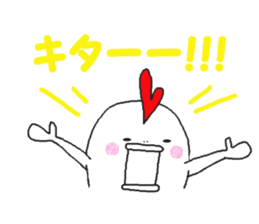 Humorous chicken sticker #5753703