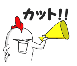 Humorous chicken sticker #5753705