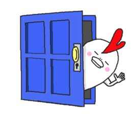 Humorous chicken sticker #5753713