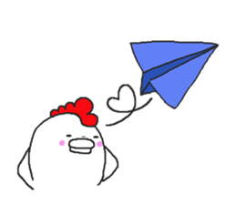 Humorous chicken sticker #5753716