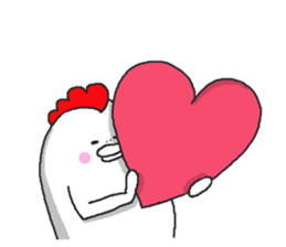 Humorous chicken sticker #5753717